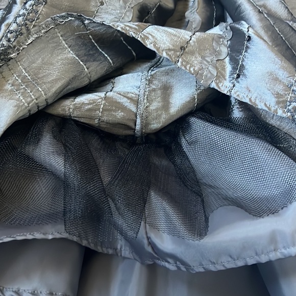 Cherokee | Size 12 Charcoal Gray and Silver Sequined Dress - Picture 10 of 16